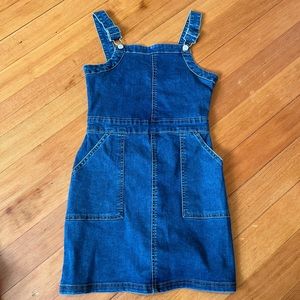 Blue denim tight mini dress